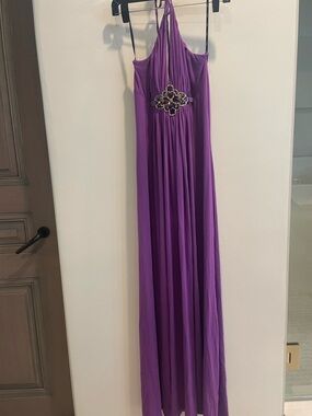 Sky Purple Scoop Neck Top